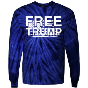 Free Trump Maga 2024 Tie-Dye Long Sleeve Shirt