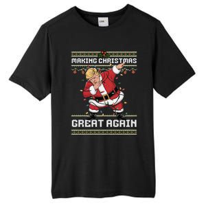 Funny Trump Making Make Christmas Great Again Ugly Christmas Tall Fusion ChromaSoft Performance T-Shirt