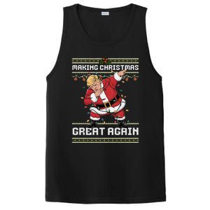 Funny Trump Making Make Christmas Great Again Ugly Christmas PosiCharge Competitor Tank