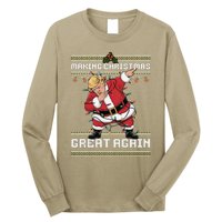 Funny Trump Making Make Christmas Great Again Ugly Christmas Long Sleeve Shirt