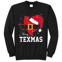 Funny Texas Merry Texmas Christmas State Santa Hat Clothing Sweatshirt