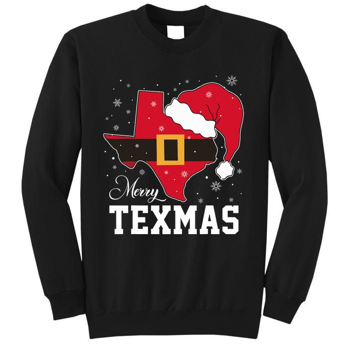 Funny Texas Merry Texmas Christmas State Santa Hat Clothing Sweatshirt