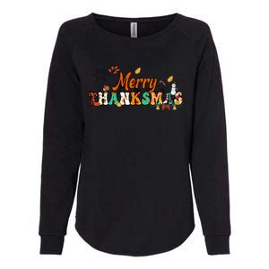 Funny Thanksmas Merry Thanksmas Thanksgiving Christmas Womens California Wash Sweatshirt