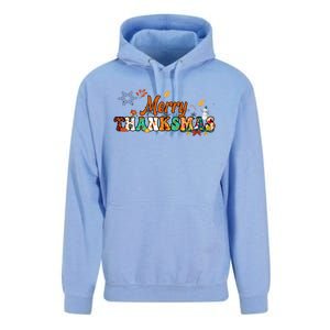 Funny Thanksmas Merry Thanksmas Thanksgiving Christmas Unisex Surf Hoodie