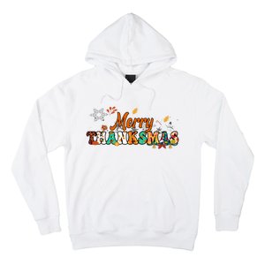 Funny Thanksmas Merry Thanksmas Thanksgiving Christmas Hoodie