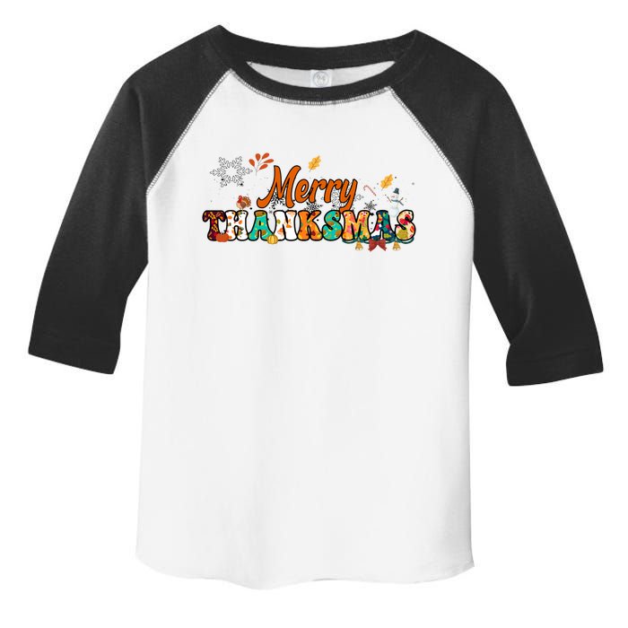 Funny Thanksmas Merry Thanksmas Thanksgiving Christmas Toddler Fine Jersey T-Shirt