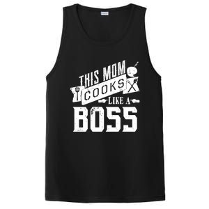 Funny This Mom Cooks Like A Boss Gift PosiCharge Competitor Tank