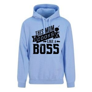 Funny This Mom Cooks Like A Boss Gift Unisex Surf Hoodie