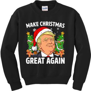 Funny Trump Make Christmas Great Again Ugly Sweater Xmas Kids Sweatshirt