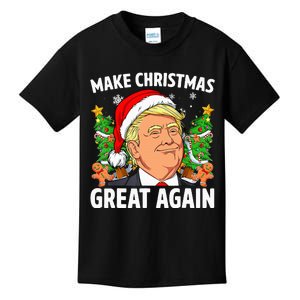 Funny Trump Make Christmas Great Again Ugly Sweater Xmas Kids T-Shirt