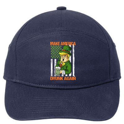 Funny Trump Make America Drunk Again Beer St Patricks Day Cute Gift 7-Panel Snapback Hat