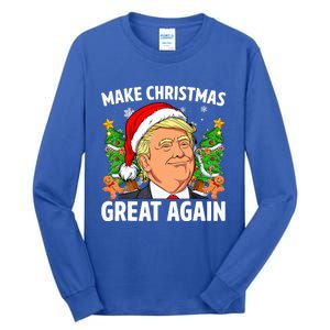 Funny Trump Make Christmas Great Again Ugly Sweater Xmas  Tall Long Sleeve T-Shirt