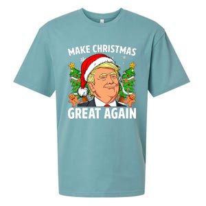 Funny Trump Make Christmas Great Again Ugly Sweater Xmas  Sueded Cloud Jersey T-Shirt