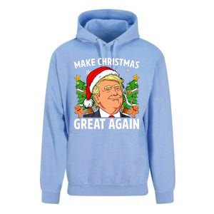 Funny Trump Make Christmas Great Again Ugly Sweater Xmas  Unisex Surf Hoodie