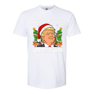 Funny Trump Make Christmas Great Again Ugly Sweater Xmas  Softstyle CVC T-Shirt