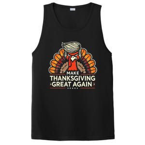 Funny Turkey Make Thanksgiving Great Again PosiCharge Competitor Tank