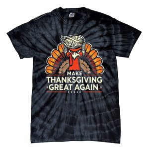 Funny Turkey Make Thanksgiving Great Again Tie-Dye T-Shirt