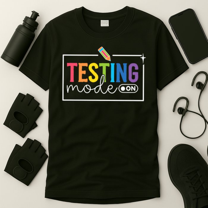 Funny Testing Mode On Testing Day Motivational Teach.er  T-Shirt