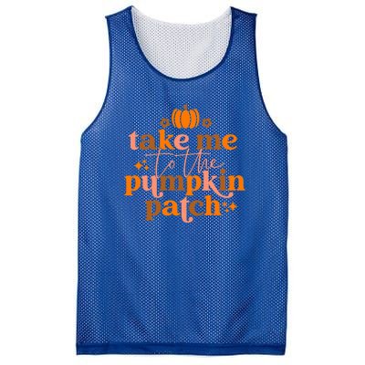 Fall Take Me To The Pumpkin Patch Funny Thanksgiving Retro Mesh Reversible Basketball Jersey Tank