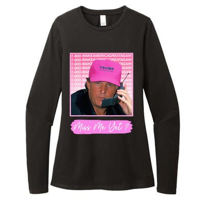 Funny Trump Miss Me Yet Trump 2024 President 2024 Womens CVC Long Sleeve Shirt