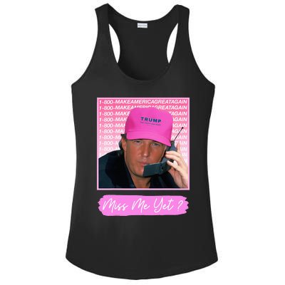 Funny Trump Miss Me Yet Trump 2024 President 2024 Ladies PosiCharge Competitor Racerback Tank