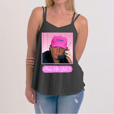 Funny Trump Miss Me Yet Trump 2024 President 2024 Women's Strappy Tank