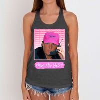 Funny Trump Miss Me Yet Trump 2024 President 2024 Women's Knotted Racerback Tank