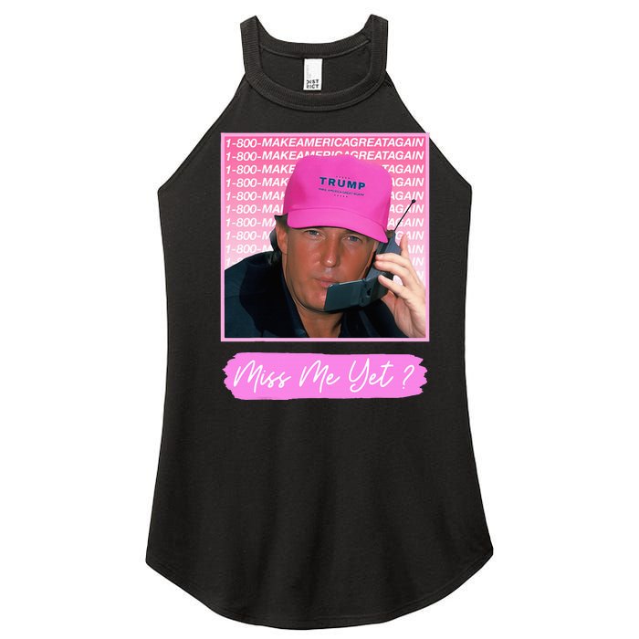 Funny Trump Miss Me Yet Trump 2024 President 2024 Women's Perfect Tri Rocker Tank