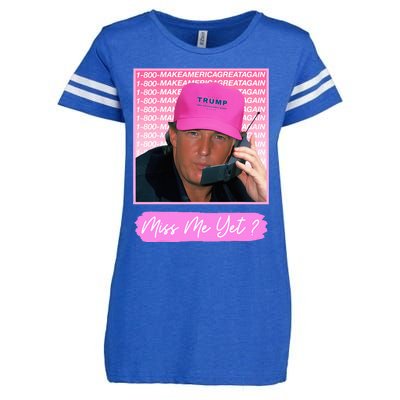 Funny Trump Miss Me Yet Trump 2024 President 2024 Enza Ladies Jersey Football T-Shirt