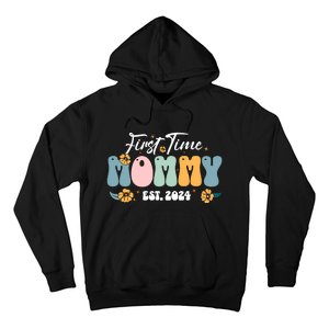 First Time Mommy Est 2024 New Mom Pregnancy Announcement Hoodie