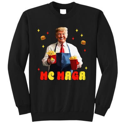 Funny Trump Mc Maga Fries Fast Food Tall Sweatshirt