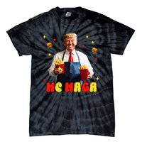 Funny Trump Mc Maga Fries Fast Food Tie-Dye T-Shirt