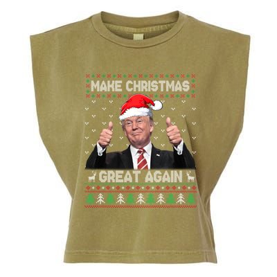 Funny Trump Make Christmas Great Again Ugly Sweater Xmas Meaningful Gift Garment-Dyed Women's Muscle Tee