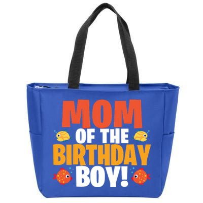 Fishing Theme Mom Of The Birthday Great Gift Zip Tote Bag