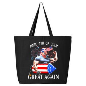 Funny Trump Make 4th Of July Great Again Trump 2024 25L Jumbo Tote