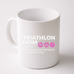 Funny Triathlon Mom Definition Best Mom Ever Triathlete Funny Gift Coffee Mug