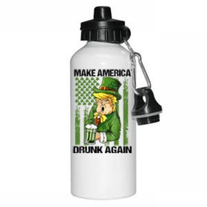 Funny Trump Make America Drunk Again Beer St Patricks Day Great Gift Aluminum Water Bottle