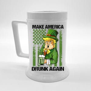 Funny Trump Make America Drunk Again Beer St Patricks Day Great Gift Beer Stein