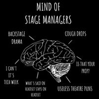 Funny Theatre Mind Of Stage Manager Broadway Musical Theater Gift Kids Hoodie