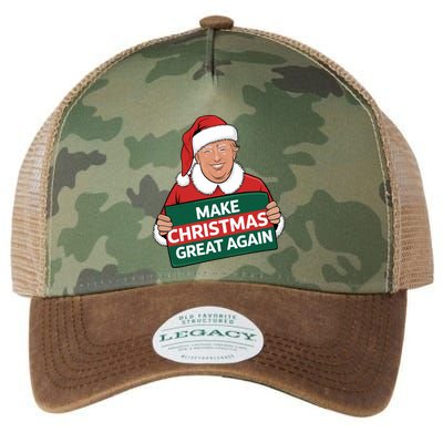 Funny Trump Make Christmas Great Again Santa Usa Holiday Gift Legacy Tie Dye Trucker Hat