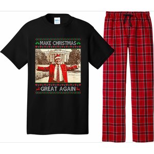 Funny Trump Make Christmas Great Again Xmas Family Pajamas Pajama Set