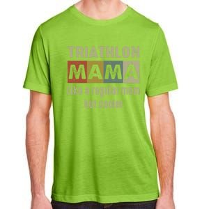 Funny Triathlon Mom Definition Proud Triathlon Mom Gift Adult ChromaSoft Performance T-Shirt