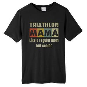 Funny Triathlon Mom Definition Proud Triathlon Mom Gift Tall Fusion ChromaSoft Performance T-Shirt