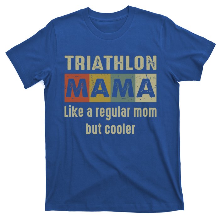 Funny Triathlon Mom Definition Proud Triathlon Mom Gift T-Shirt