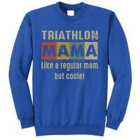 Funny Triathlon Mom Definition Proud Triathlon Mom Gift Tall Sweatshirt