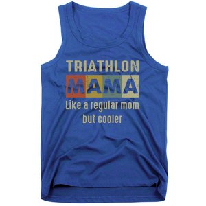 Funny Triathlon Mom Definition Proud Triathlon Mom Gift Tank Top