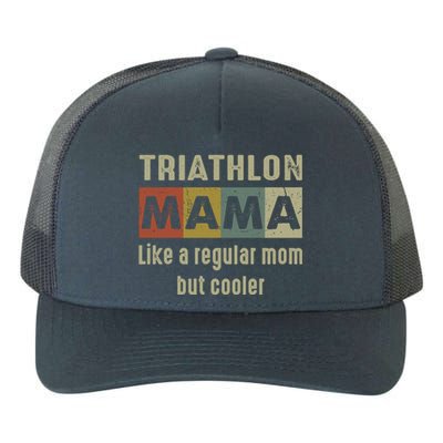 Funny Triathlon Mom Definition Proud Triathlon Mom Gift Yupoong Adult 5-Panel Trucker Hat