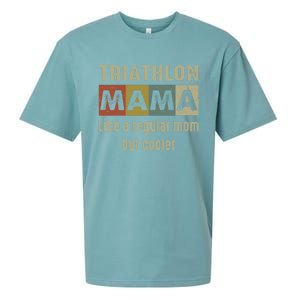 Funny Triathlon Mom Definition Proud Triathlon Mom Gift Sueded Cloud Jersey T-Shirt