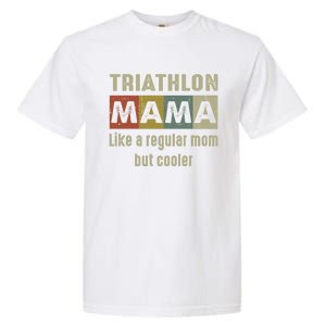 Funny Triathlon Mom Definition Proud Triathlon Mom Gift Garment-Dyed Heavyweight T-Shirt