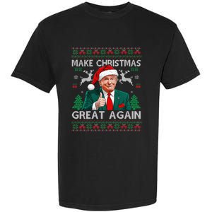 Funny Trump Make Christmas Great Again Ugly Sweater Xmas Garment-Dyed Heavyweight T-Shirt